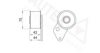 AUTEX 641217 Tensioner Pulley, timing belt